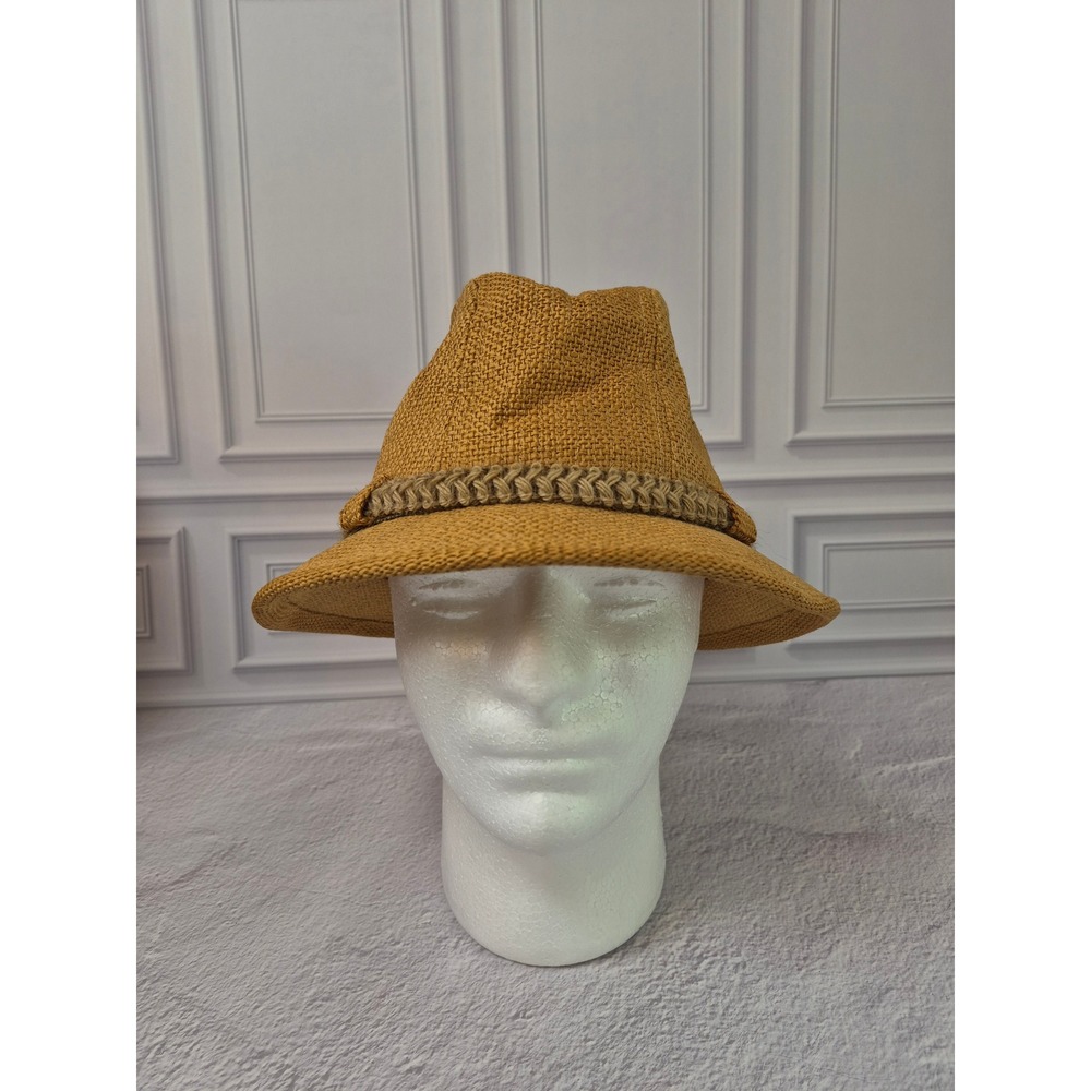 United Hatters Cap & Millinery Vintage Straw Fedora Hat Medium Lined